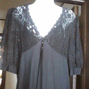 80’s inspired vintage silky peignoir set